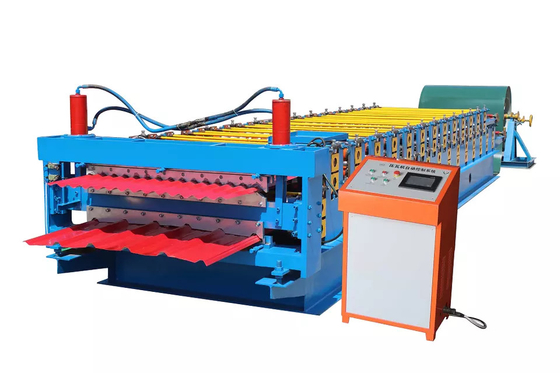 Di buona qualità della fabbrica rotolo d'acciaio trapezoidale dello strato del pannello del tetto direttamente che forma macchina