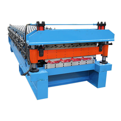 rotolo della piattaforma del pannello di parete del tetto di 0.3-0.8mm doppio che forma macchina 380V 50Hz