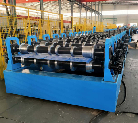 costruzione ad alta velocità della macchina 15-20m/Min Fully Automatic For Steel di 5.5kw Rib Metal Panel Roll Forming