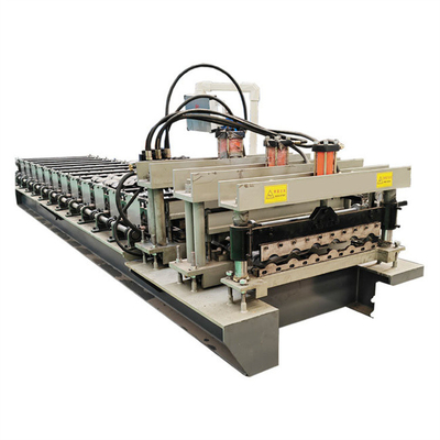 Rotolo lustrato d'acciaio delle mattonelle di colore che forma strato lucidato alla macchina che fa macchina 0.3mm-0.8mm