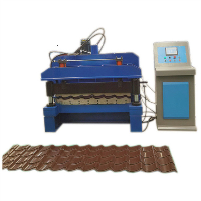Mattonelle lustrate d'acciaio di colore che formano progettazione completamente automatica ondulata della macchina nuova