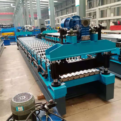 Rotolo ondulato dello strato delle mattonelle del metallo che forma macchina per il pannello del tetto della parete di materiale da costruzione