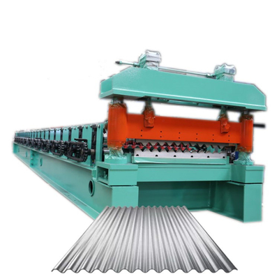 Il pannello ondulato del tetto e di parete di Wave del metallo automatico di colore lamina a freddo la formazione della macchina