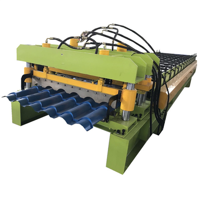 Mattonelle lustrate d'acciaio di colore che rendono a prezzo della macchina 0.3-0.8mm completamente automatici spessore