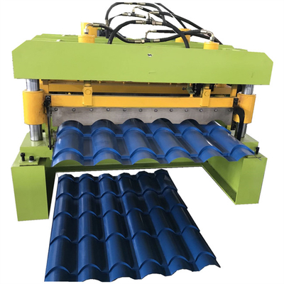 Mattonelle lustrate d'acciaio di colore che rendono a prezzo della macchina 0.3-0.8mm completamente automatici spessore