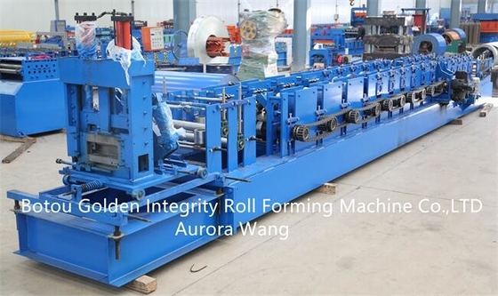 rotolo del Purlin di 15kw CZ che forma il rotolo della struttura d'acciaio della macchina 15-20m/min che forma macchina