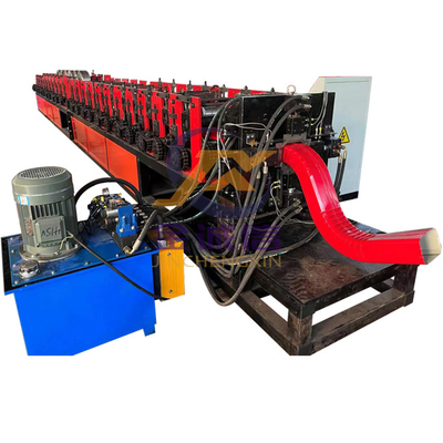 tetto Ridge Cap Roll Forming Machine dell'incanalamento 12-15m/min per la discesa di colata d'acciaio