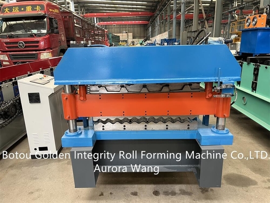 rotolo d'acciaio di doppio strato 7.5Kw che forma certificazione del CE della macchina ISO9001