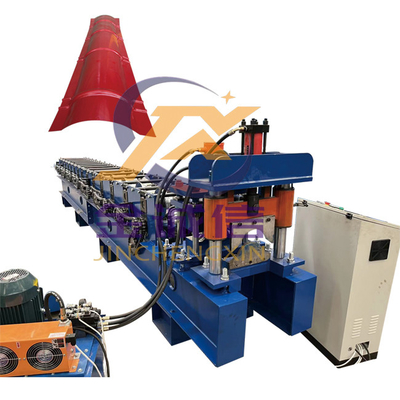 Ppgi ha galvanizzato il tetto Ridge Cap Roll Forming Machine colora rivestito