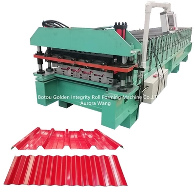 mattonelle del CE di 12m/Min Metal Roofing Roll Former ISO9001 che formano macchina