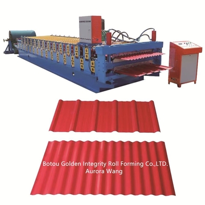 rotolo di doppio strato di 1250mm che forma il rotolo ondulato della macchina che forma macchina