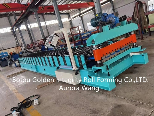 Rotolo automatico del pannello del tetto che forma il rotolo trapezoidale d'acciaio dello strato della macchina che forma macchina