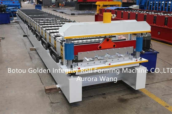 Il rotolo d'acciaio di colore automatico che forma la macchina ha costato le mattonelle di tetto di profilo di IBR 686 che fanno il prezzo del macchinario