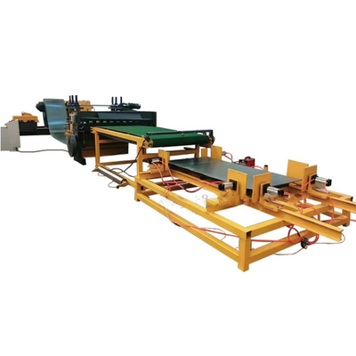 Taglio d'acciaio della bobina alla linea lamina di metallo di lunghezza di taglio della macchina 30KW