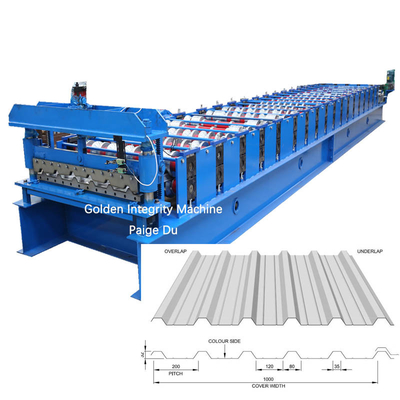 1.5mm 18 rotolo trapezoidale di formazione dello strato del tetto di punti IBR che forma macchina